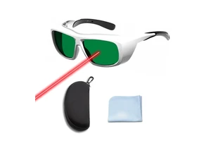 Laser Protective Lens CE Certificated 590-690nm OD6 Anti-Scratch PC Lens For Red Laser Medical Equipment Welding Safety Glasses