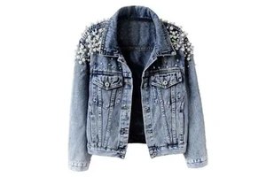 Best Selling Women Denim Jacket Custom Design Oversized Breathable Eco-Friendly Cotton Casual Fashion Finished High Quality