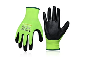 XINGYU XL Garden Safety Gloves Breathable And Anti-Slip Nitrile Coated Leather For Mechanical Construction Cheap Work Gloves