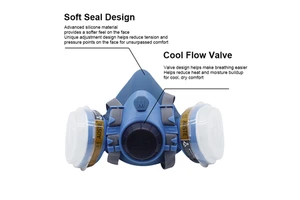 Chemical Spray Painting Gas Protection Mask Industrial 6800 Half Facepiece Reusable Respirator