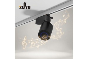 Magnetic Track Light With Bluetooth Speaker 48V LED Linear Grille Rail For Retail Shop Gallery Display Showroom