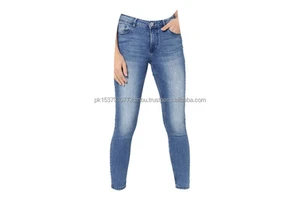2021 Wholesale Men's Casual Straight Jeans Mid Rise Monkey Wash Button Detail Breathable Plus Size Eco-Friendly Solid Quick Dry