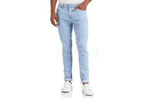 Hot Selling Plus Size Men's Straight Denim Casual Jeans Comfortable Breathable Solid Pattern for Spring Summer Autumn