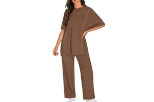 Custom Summer Two-Piece Set Solid Pink 100% Cotton Corduroy Quick Dry Breathable Plus Size Casual Front Outfit Sizes XS-5XL MOQ