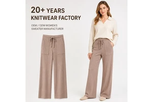 Premium Quality Knit Lounge Pants For Women Fashion Sweaters Custom Crochet Expert Sweater Factory Wholesale US Size