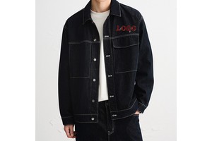 Factory Made Men's Denim Jackets For Spring and Autumn With Button Decorations Retro Street Style Women's Denim Jackets.