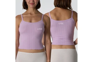 SK1335 Yoga Top for Women Sleeveless Slim Fit Breathable Sexy Light Weight Square Neck Yoga Workout Vest Crop Top