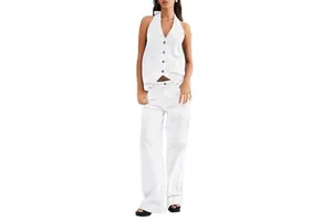 Trendy Women's Denim Jacket and Shorts Set Fashion Casual 2 Piece Jean Suit for Summer