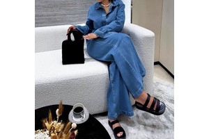 Denim Suit for Women Long Sleeve Lapel Pocket Top + Lace up Straight Jeans Set Outfits for Women Denim Set for Ladies