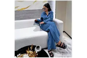 New Women's Long Sleeve Denim Suit Women's Two-Piece Stretch Denim Pants Set