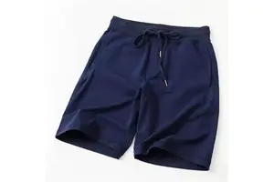Summer Men's Casual Denim Shorts with Unique Chrome Heart Design Breathable Quick Dry Elastic Waist 100% Cotton High Quality