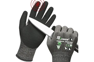 Anti-Cut PU Coated Level 5 Safety Work Gloves Cut Resistant and Proof Gloves for Construction Workers