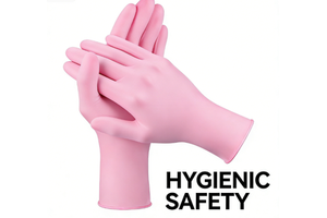 Food Grade Disposable Nitrile Gauntlet Gloves General Purpose Waterproof Textured Flexible Silicone-Free Powder-Free Hand Arm