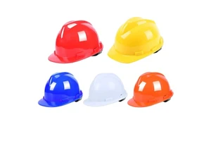 ZZB CE Certified EN397 V Type Slotted Industrial Safety Helmet Customized Color Logo Size 4/8 Suspension Points Model 251202 CN