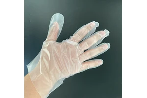 Clear PE Food Handling Gloves, Disposable & Waterproof for Cooking Safety