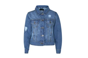 OEM Women's Casual Cotton Denim Jacket Fall Button-Up Coat with Oversize Design Jean Outwear for Ladies