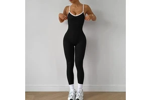 Customize Sports Jumpsuit Quick-Drying Fitness Bodysuit With Tight Fit Yoga Jumpsuit