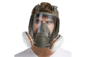 6800 Protective Silicone Full-Face Mask for Dust, Painting, Filtering, Laboratory, Welding, and Industrial Use