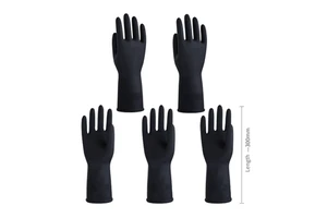 Customizable Safety Work Gloves Full Black Industrial Mechanic Premium Coated Latex Gloves Heavy Duty Check Latex Gloves
