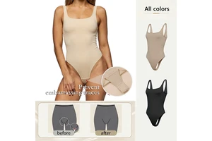 Women No Visible Lines U-back Anti Camel Toe High Cut Leg Shapewear One Piece Gym Shaper Seamless Shapewear Fitness Bodysuit
