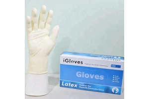 Disposable Natural Latex Medical Powder-free Examination Gloves