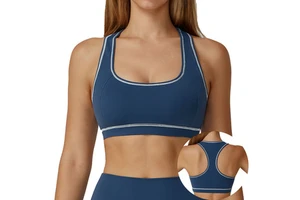 Breathable Fitness Sports Bra for Women with Stretch Fabric and Comfortable Active Support
