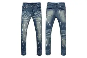 In Stock Saving Plus Size Long Pant Casual Men Jeans Pantalon Cargo Denim Mens Slim Fitting Straight Leg Denim Pants Men's Jeans