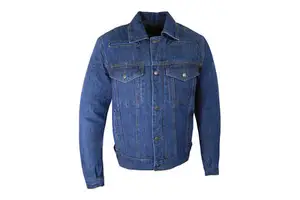 Fashion Denim Jacket Factory Mens Western Denim Jacket Double Stitched Denim for Boutique