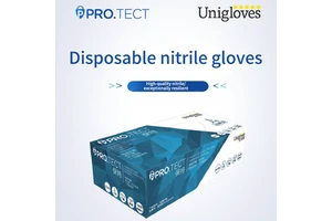 Wholesale Disposable Nitrile Gloves Powder Free Surgical Examination Gloves Unigloves U2500 Curled Cuffs Durable Flexible