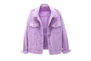 New Design Women Denim Jackets Long Sleeve Women Street Style Oversized Fall Shacket Jeans Jackets Women's Denim Sets
