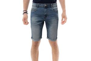 Men’s Distressed Denim Shorts Retro Vintage Style Casual Outdoor Soft Cotton