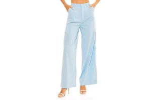 Women's Pants & Trousers Spring Hot Selling Full Length Straight Casual Blended Woven Solid Skinny Cotton Anti-Wrinkle