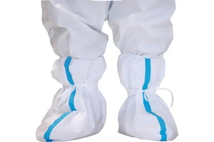 Wholesale Disposable Boot Covers Safety Long Shoes Protector Cover Anti Slip Waterproof 43GSM