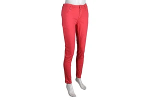 Women's Slim Fit Cotton Pant - Red