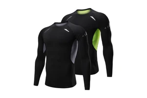 OEM Custom Logo Mens Breathable Slim Fit Long Sleeve Light Yoga Jacket UV Protection Front Sun Protective Fitness Wear Comp Suit