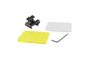 Premium Double Lens Protective Baffle Foldable Square Design 20mm Base Clear Acrylic Eye Guard Outdoor Equipment Accessory 2pcs