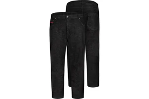 Relaxed Stretch Fit Jeans With Elasticated Waist Black Color Plus Size Men's Jeans Pants Wholesale Rate OEM Service Breathable