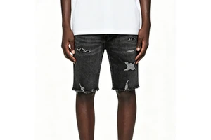 Essential Running Gym Shorts Sports Summer Casual Men's Denim Short Jeans Curto Masculino