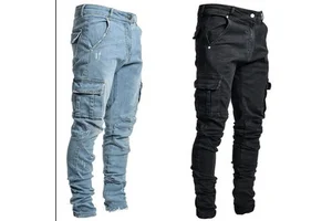 Plus Size Men's Slim Fit Distressed Jeans Big & Tall