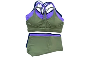 Yoga Sets Women Jacket 1 Of 1 Shorts Leggings Gold Zipper Bulk Athleisure Items 1.1 Style For Sports Pantalones Cortos De Yoga