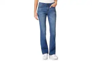Wholesale Custom Women's Vintage Style Low Waist Jeans Washed Denim Wide Leg Slim Fit Style Pants for Women