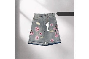 2025 Retro European American Style Men's New Anti-old Casual Slim-fit Summer Woven Quick Dry Straight Denim Jeans Shorts