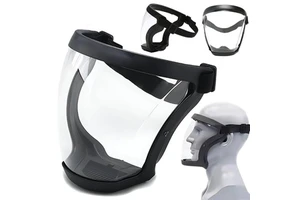 Transparent Full Faceshields with Filters Splash-proof and WindProof Anti-Fog Eye Face Shield Protection