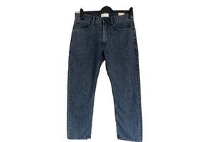 Men's Casual Style Waist Jeans Trousers Latest High Quality Blue Heavy Denim Cotton Spandex 5 Pocket Straight Leg Pant