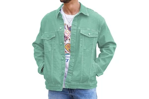 Oem Men's Denim Jean Jacket Men Casual Outwear Fall Jacket Denim Button Up Coat Best Quality Denim Winter Jacket For Men