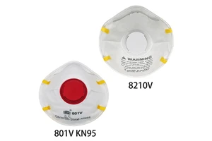 8210VCN FACE MASK with Breathing Valve KN95 Protective Mask Headwear Industrial Sanding Dust Mask to Prevent Haze Droplets