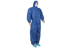 Flame Retardant SMS Disposable Coverall | Anti-Static Waterproof Protective Suit for Cleanroom Industrial Safety Use