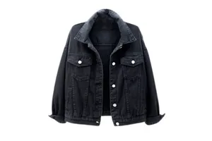Wholesale Custom Women's Denim Jackets Casual Button Down Jackets Oversized Denim Jeans Jackets Women's Denim Sets