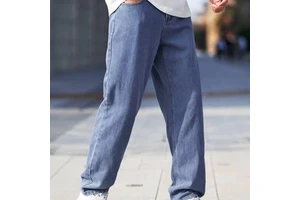 Luxury Fashion Men's New Style High Quality Custom Mid Waist Top-Notch Cotton/Spandex Plus Size Jeans Softener Windproof