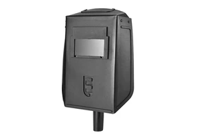 PP Plastic Handheld Welding Mask-Black Rectangular Face Shield with Handle
